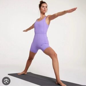 CALIA Inspire Purple Short Activewear Bodysuit Onesie Women’s Small NWT